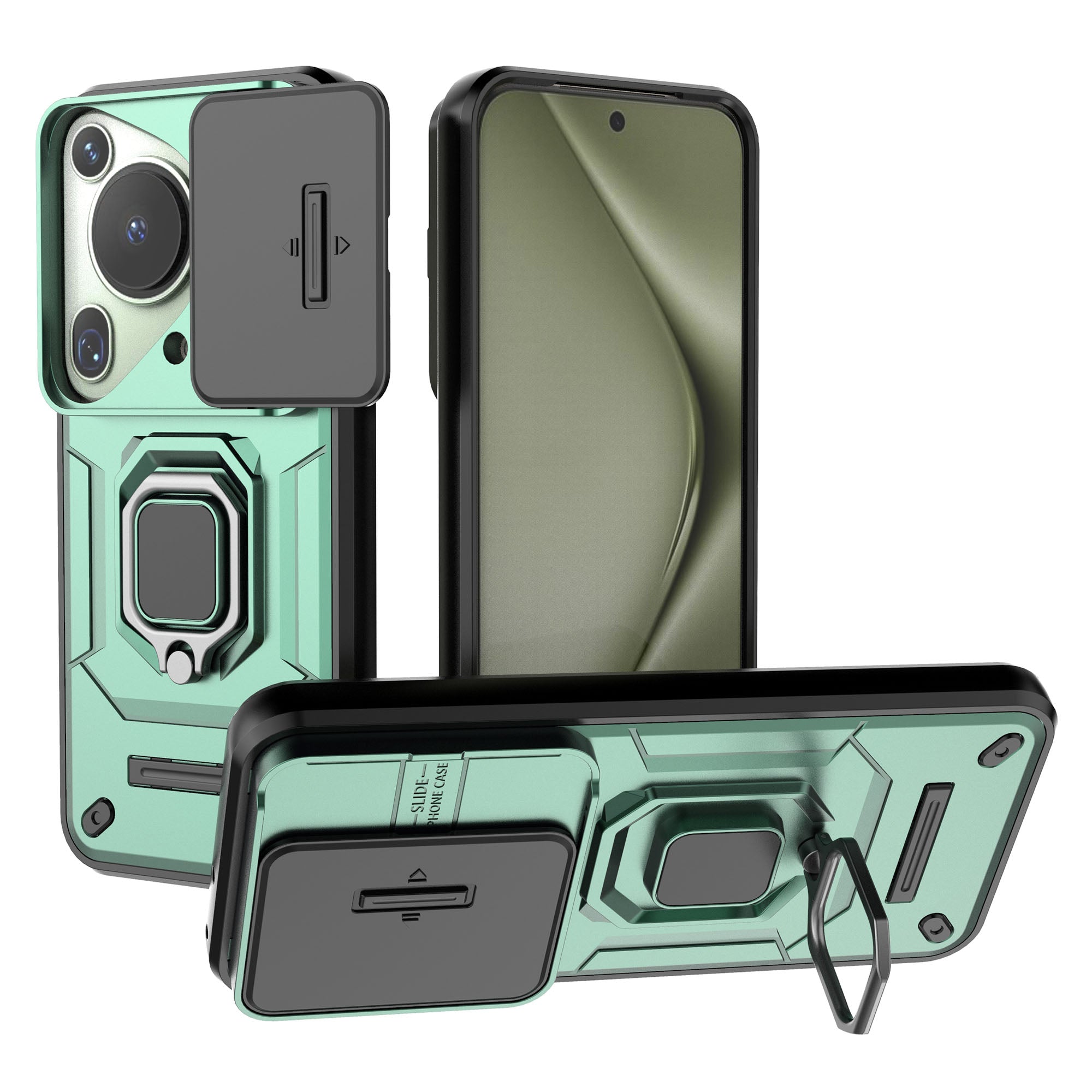 For Huawei Pura 70 Ultra Case Kickstand Shockproof Rugged PC+TPU Phone Cover Camera Protection For Huawei Pura 70 Ultra Case Kickstand Shockproof Rugged PC+TPU Phone Cover Camera Protection